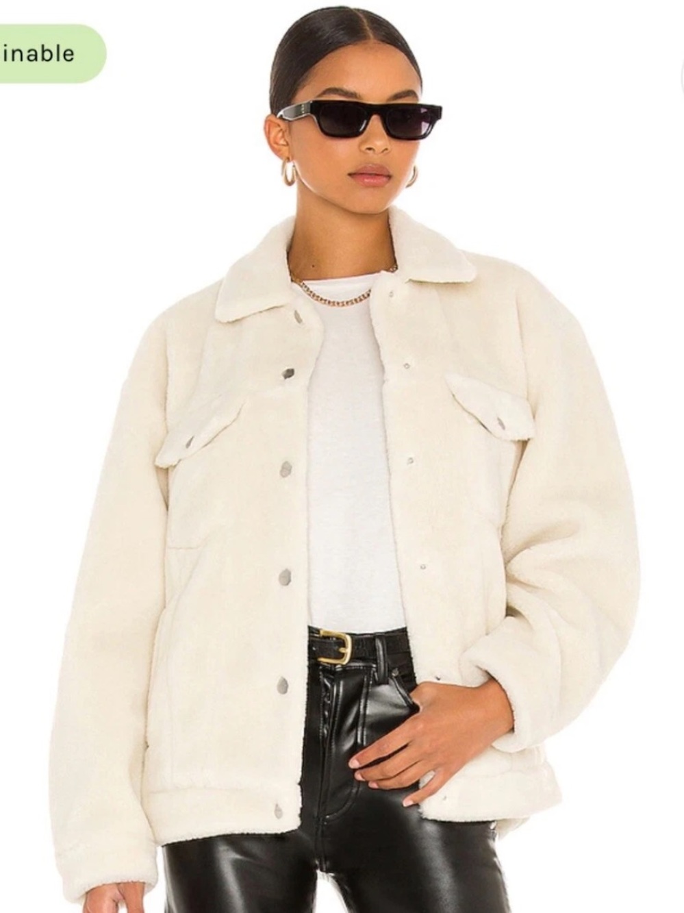 NWOT Anine Bing Rory Shearling Jacket